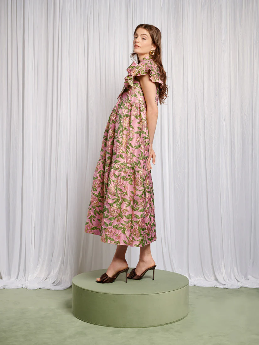 Abbey Maxi Jacquard Dress - Image 3