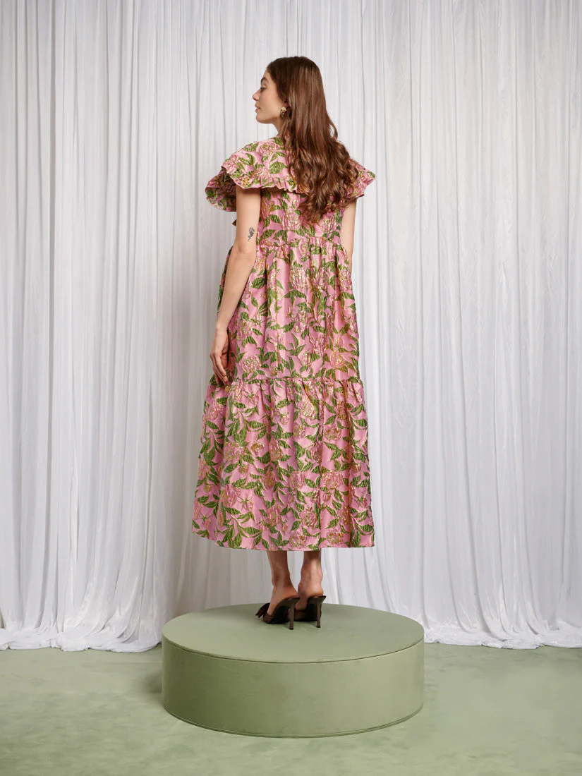 Abbey Maxi Jacquard Dress - Image 5