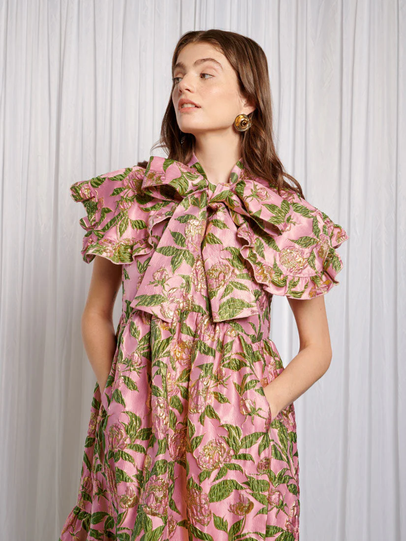 Abbey Maxi Jacquard Dress - Image 6