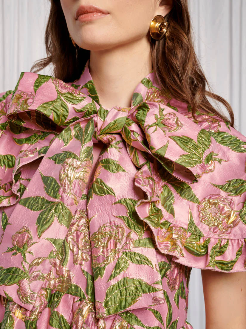 Abbey Maxi Jacquard Dress - Image 7