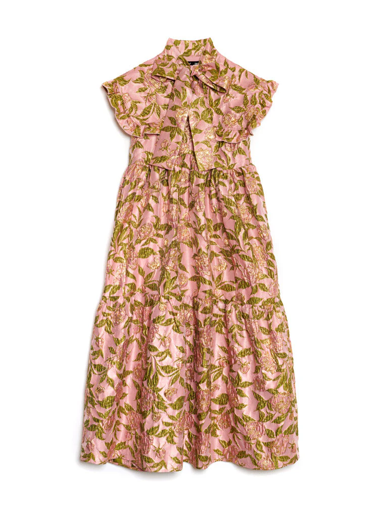 Abbey Maxi Jacquard Dress - Image 8