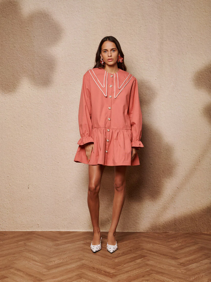 Alba Denim Mini Dress - Image 4