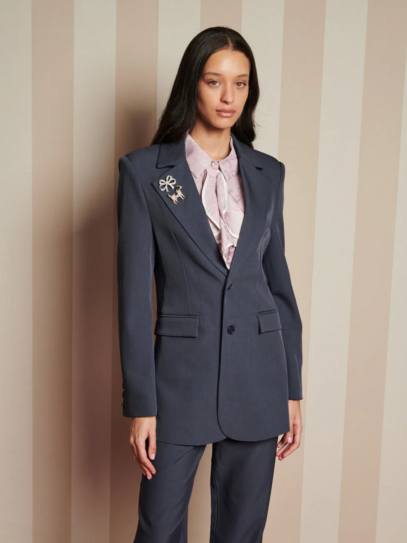 Albert Brooch Single Breasted Blazer - Image 4