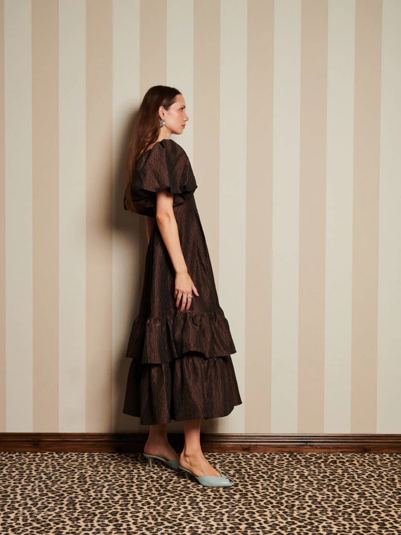 <b>DREAM</b> Antiques Jacquard Midi Dress - Image 2