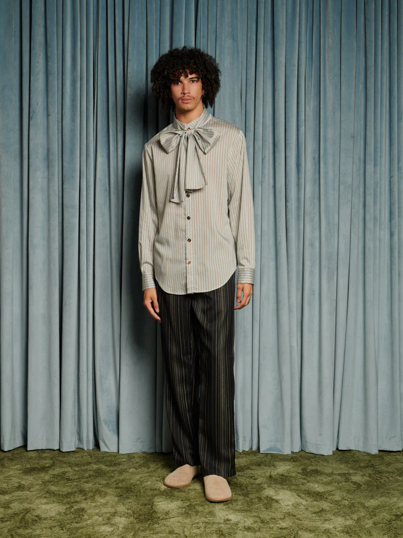 Arthur Stripe Bow Shirt - Image 2