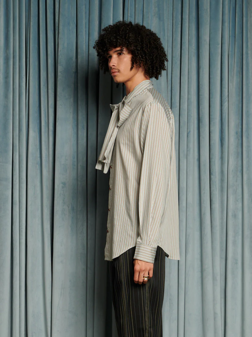 Arthur Stripe Bow Shirt - Image 5