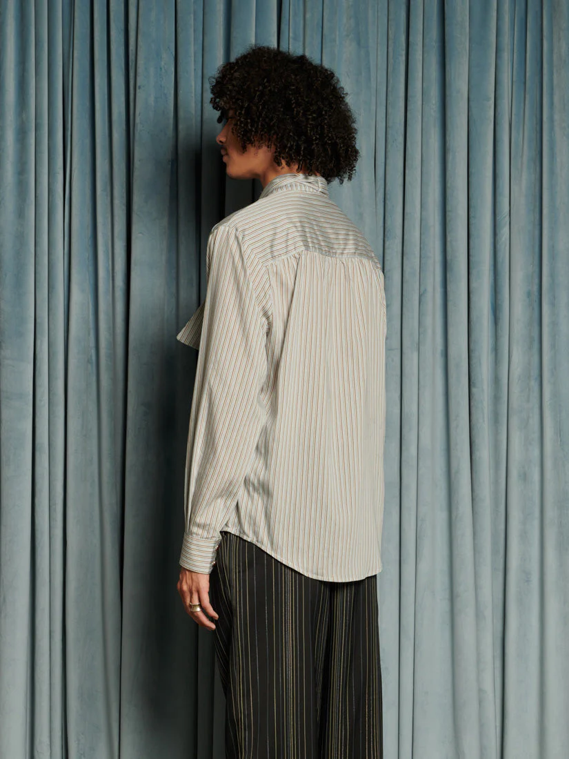 Arthur Stripe Bow Shirt - Image 6