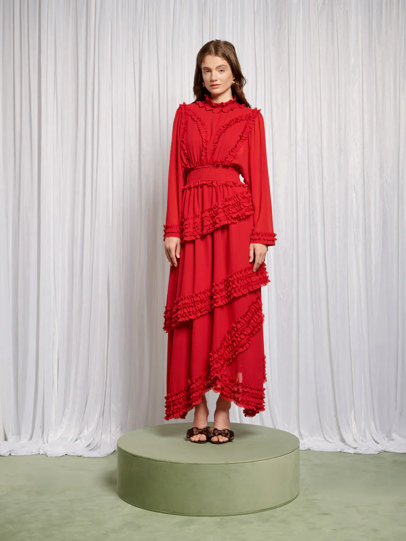 Augustine Maxi Ruffles Dress - Image 2