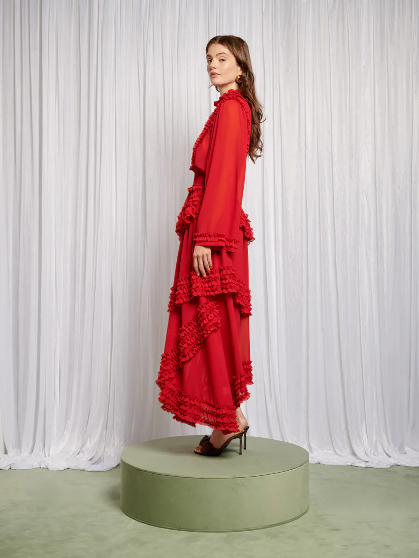 Augustine Maxi Ruffles Dress - Image 3
