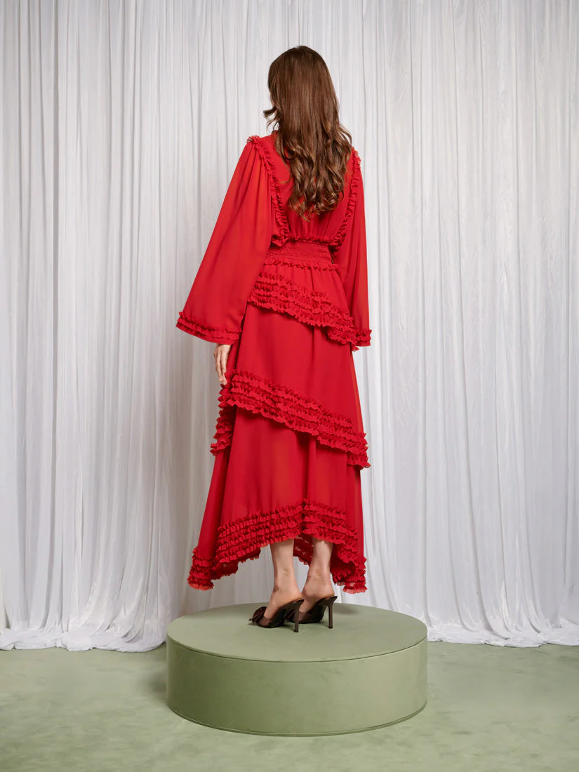 Augustine Maxi Ruffles Dress - Image 5