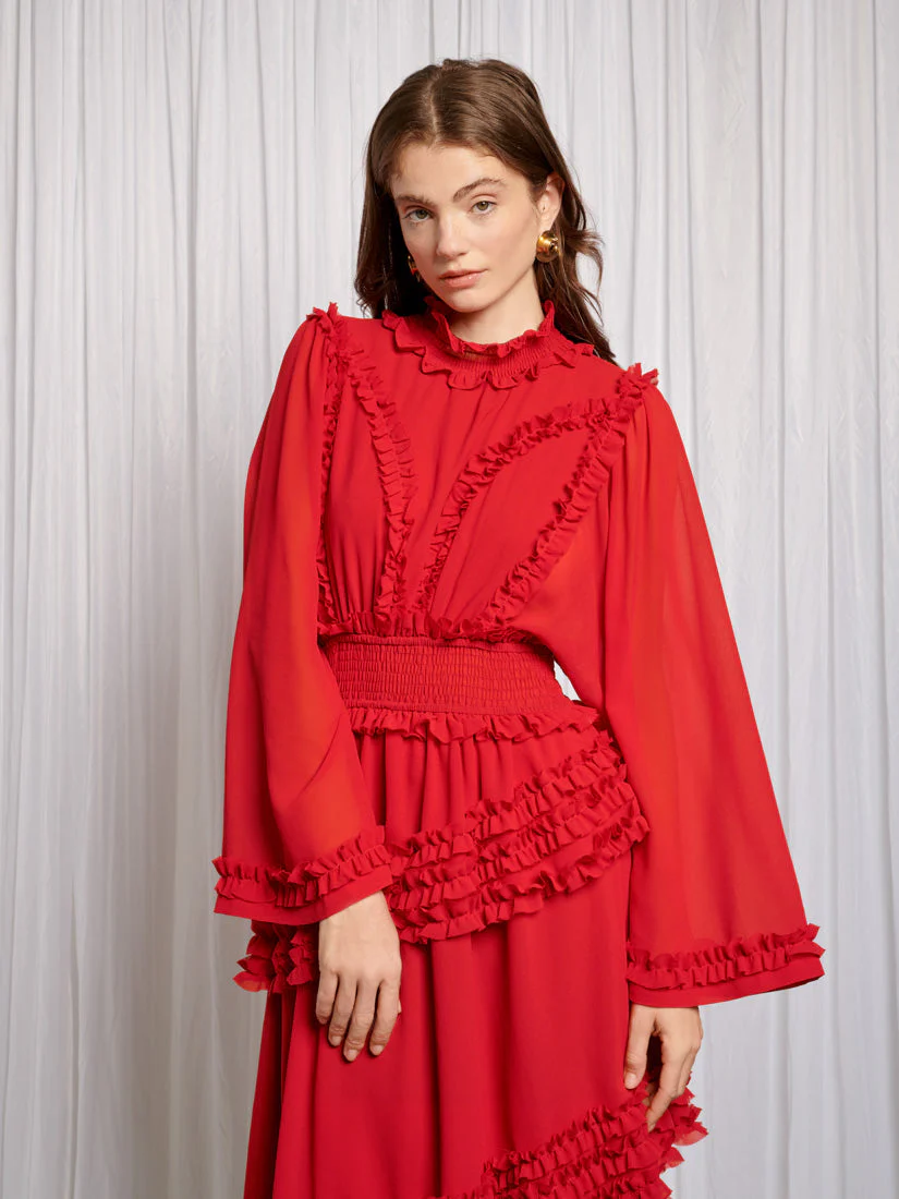 Augustine Maxi Ruffles Dress - Image 6
