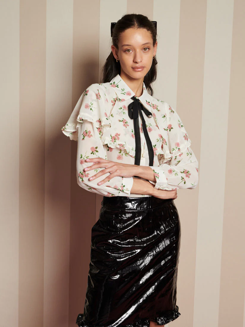 Bay Flora Cape Blouse