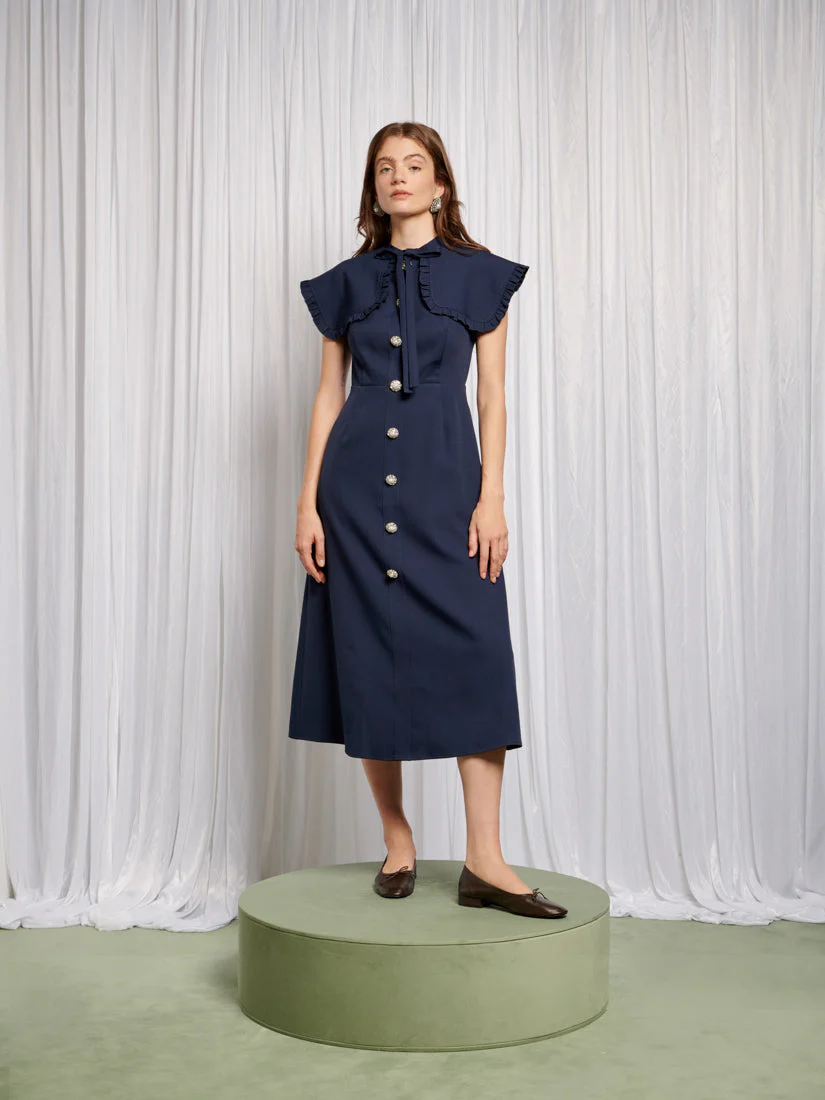 Bibi Bib Collar Midi Dress - Image 2