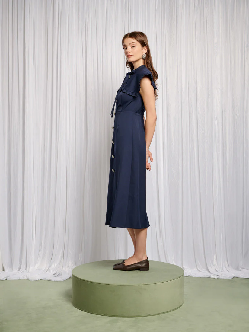 Bibi Bib Collar Midi Dress - Image 3