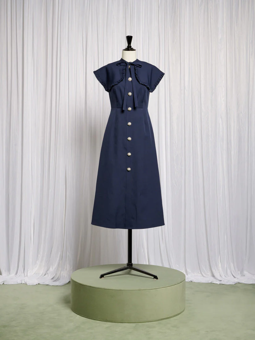 Bibi Bib Collar Midi Dress - Image 4