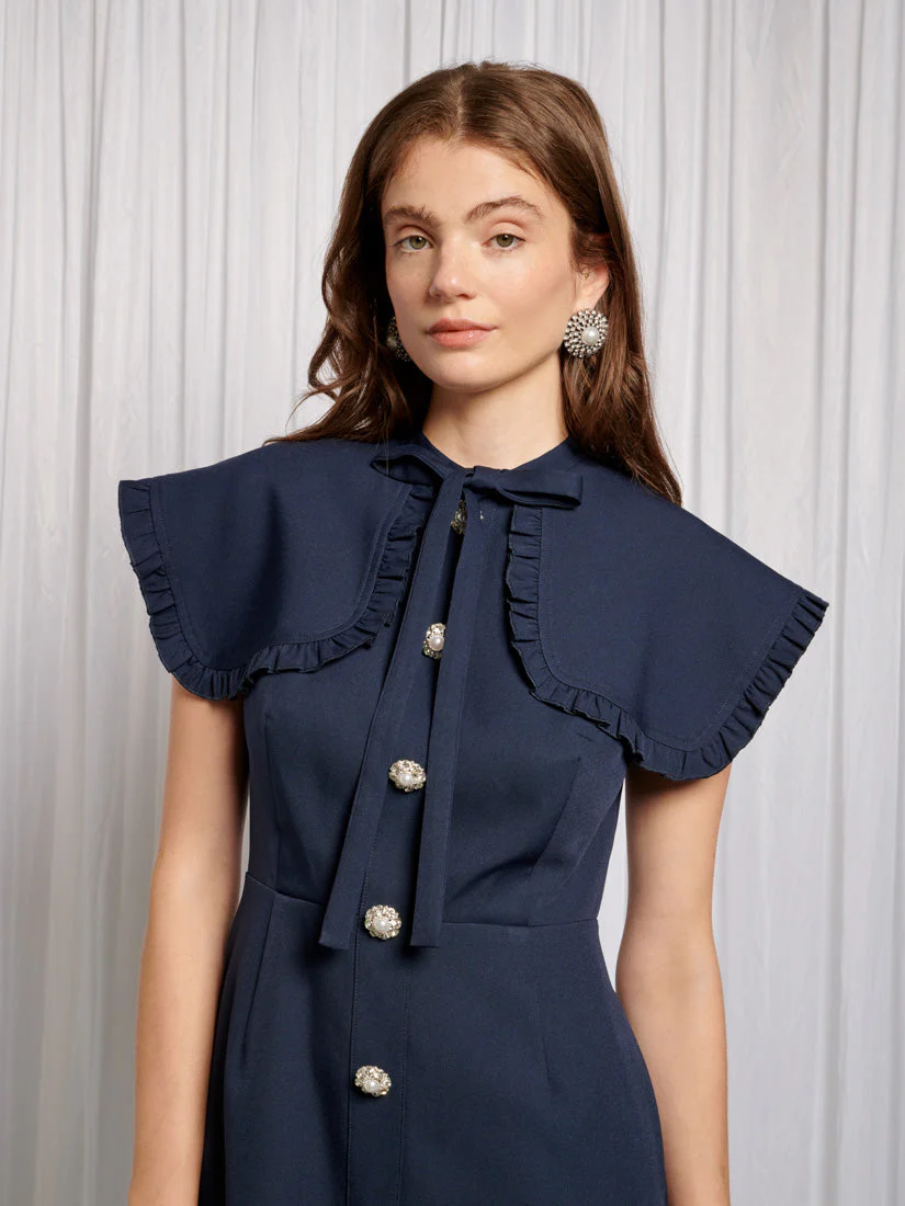 Bibi Bib Collar Midi Dress - Image 6