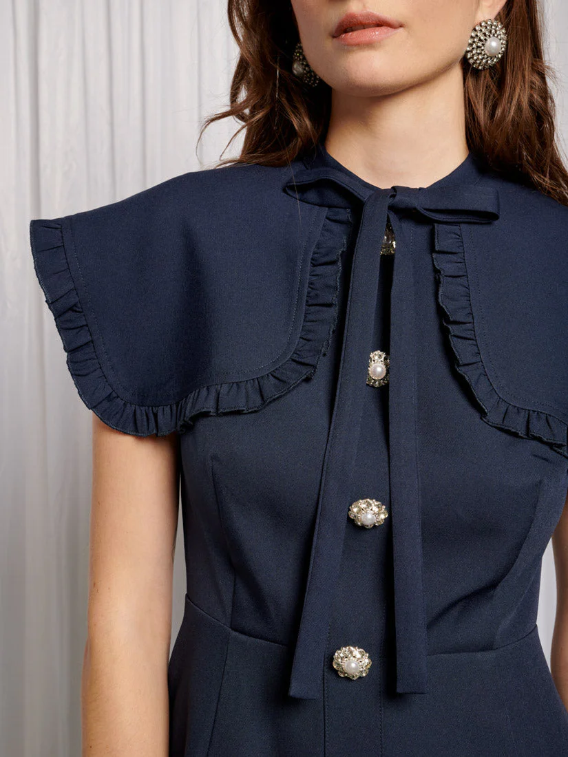 Bibi Bib Collar Midi Dress - Image 7