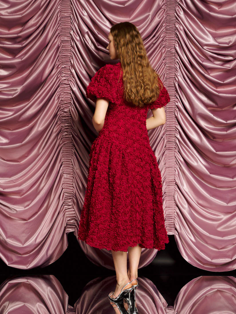 <b>DREAM</b> Cabaret Floral Midi Dress - Image 3