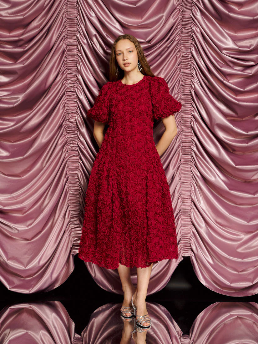 <b>DREAM</b> Cabaret Floral Midi Dress - Image 4