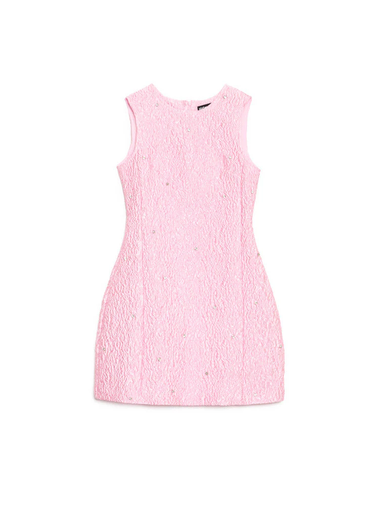 Céleste Gem Jacquard Mini Dress - Image 7