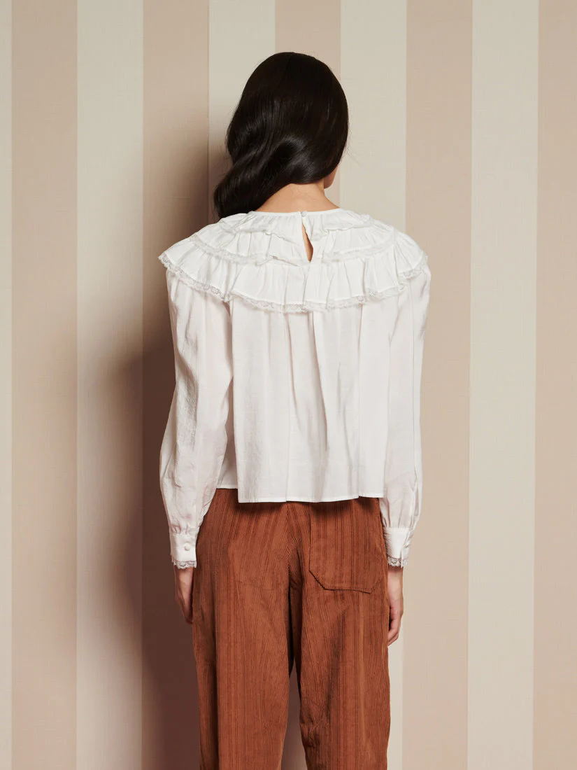 Chamber Ruffle Top - Image 3