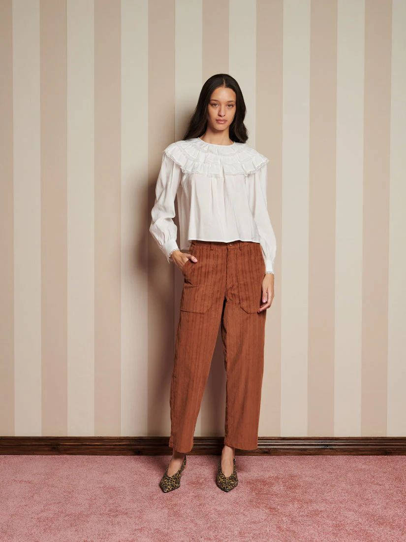 Chamber Ruffle Top - Image 4