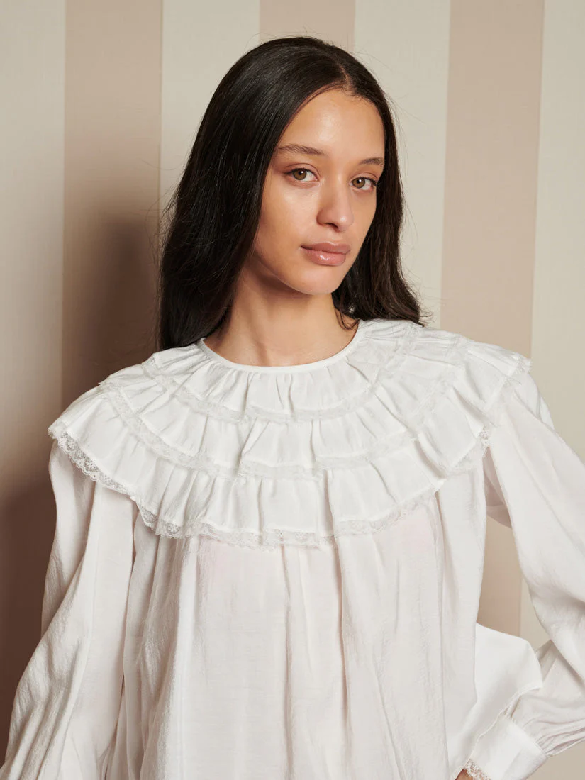 Chamber Ruffle Top - Image 5