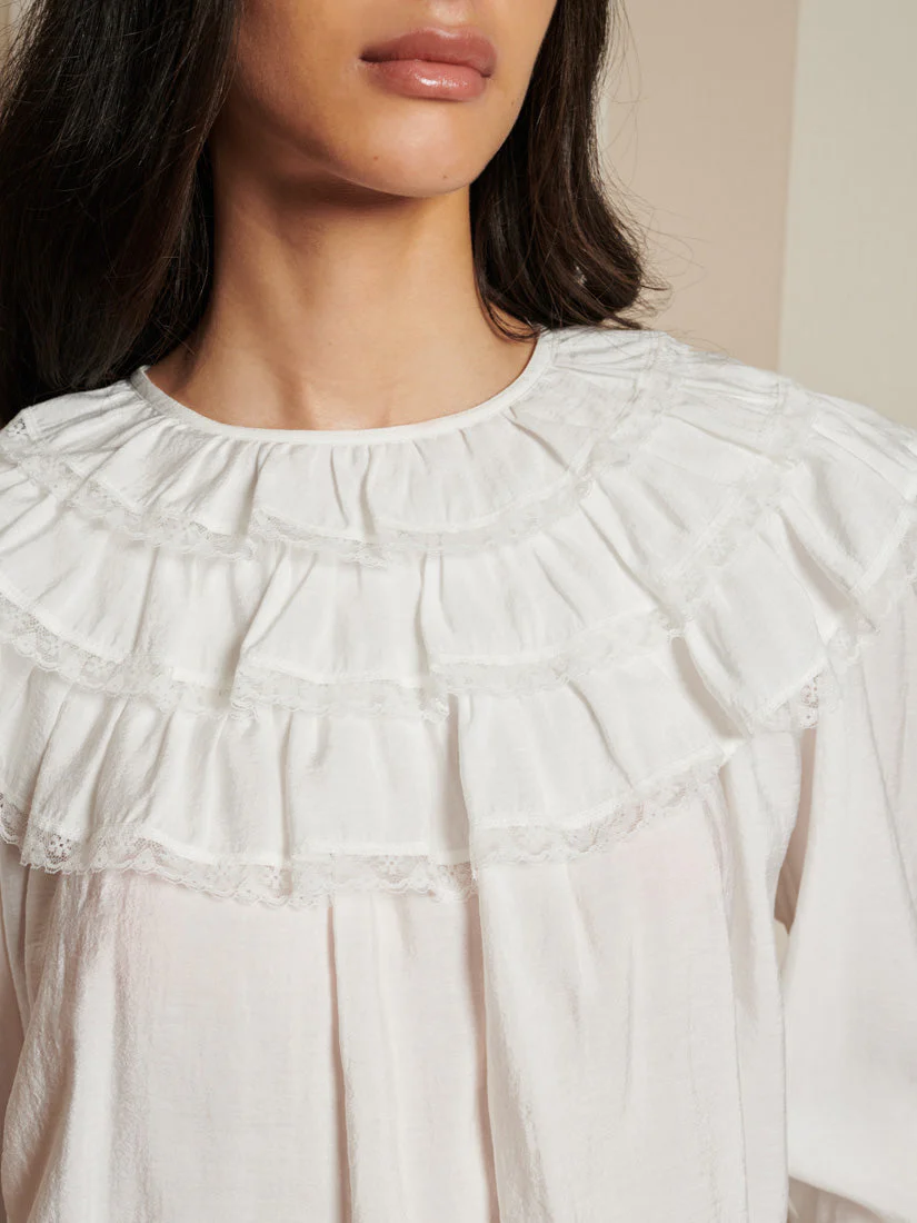 Chamber Ruffle Top - Image 6