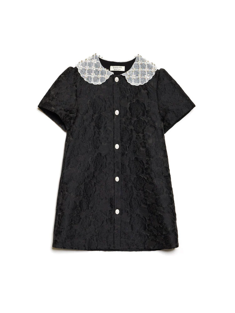 <b>DREAM</b> Chandelier Jacquard Mini Dress - Image 7
