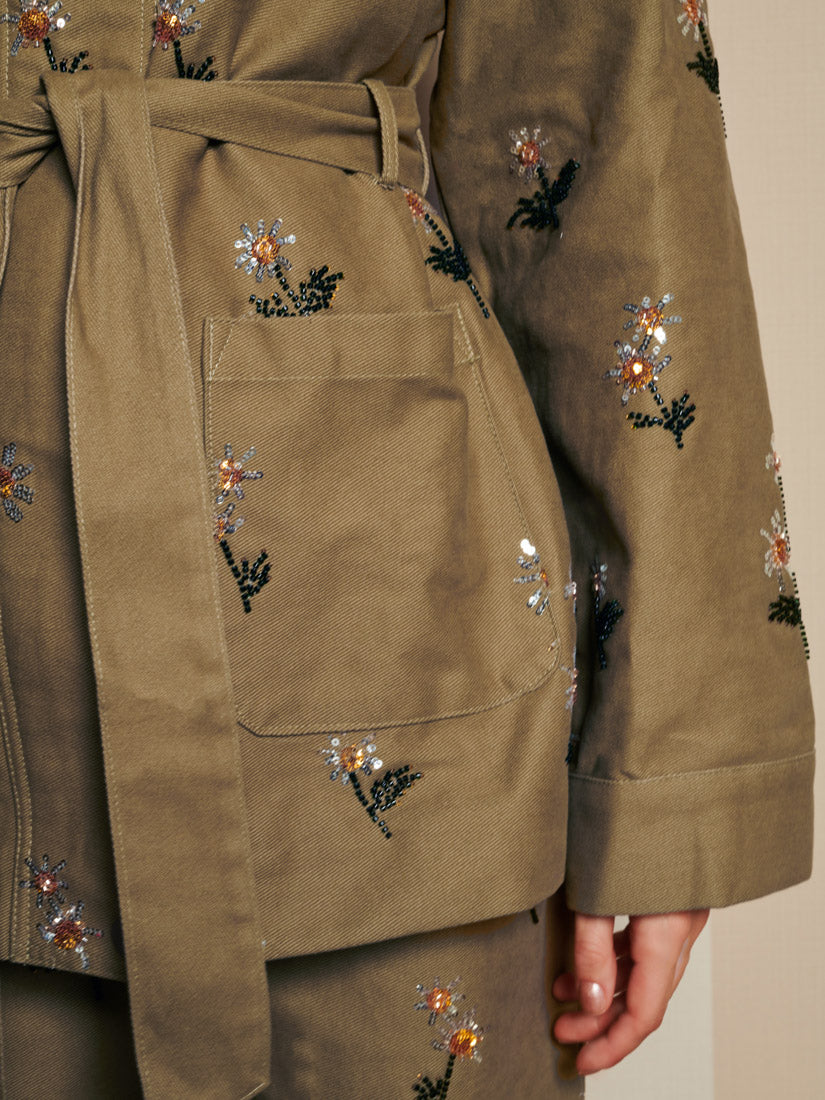 <b>DREAM</b> Chateau Flower Embellished Jacket - Image 6