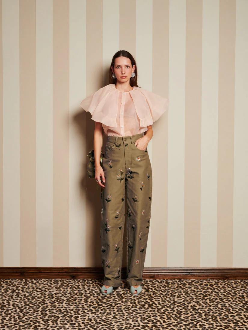 <b>DREAM</b> Chateau Flower Embellished Jeans - Image 4