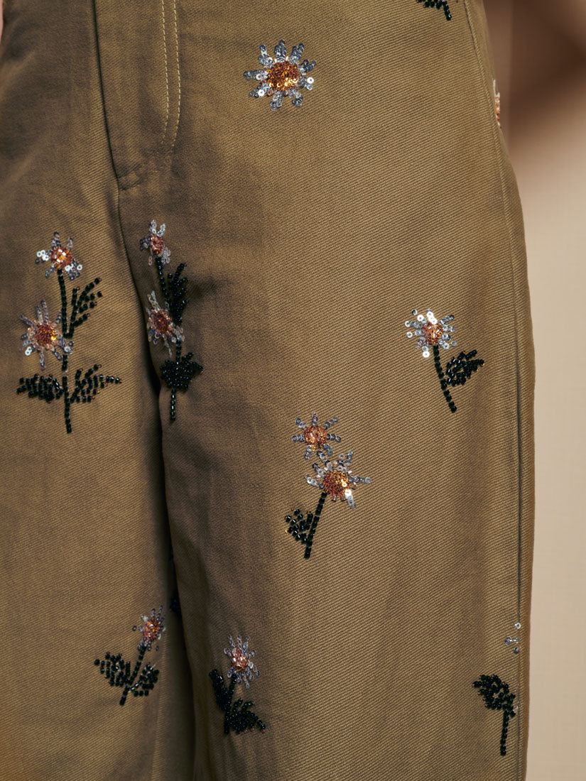 <b>DREAM</b> Chateau Flower Embellished Jeans - Image 6