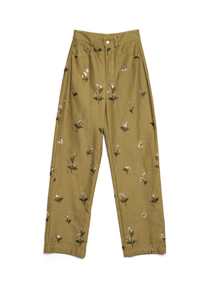 <b>DREAM</b> Chateau Flower Embellished Jeans - Image 7