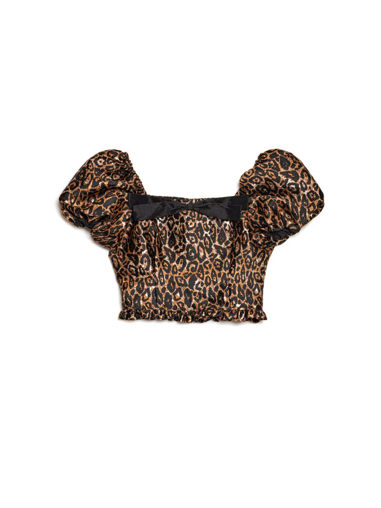 Cherie Leopard Jacquard Top - Image 7