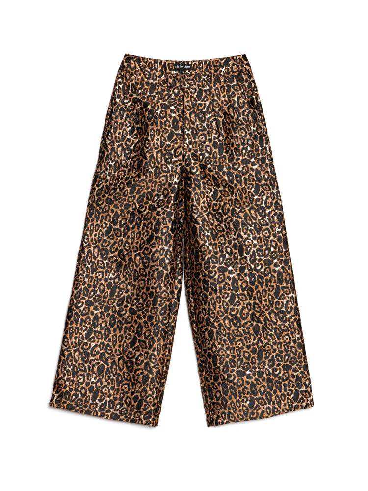 Cherie Leopard Jacquard Trousers - Image 7