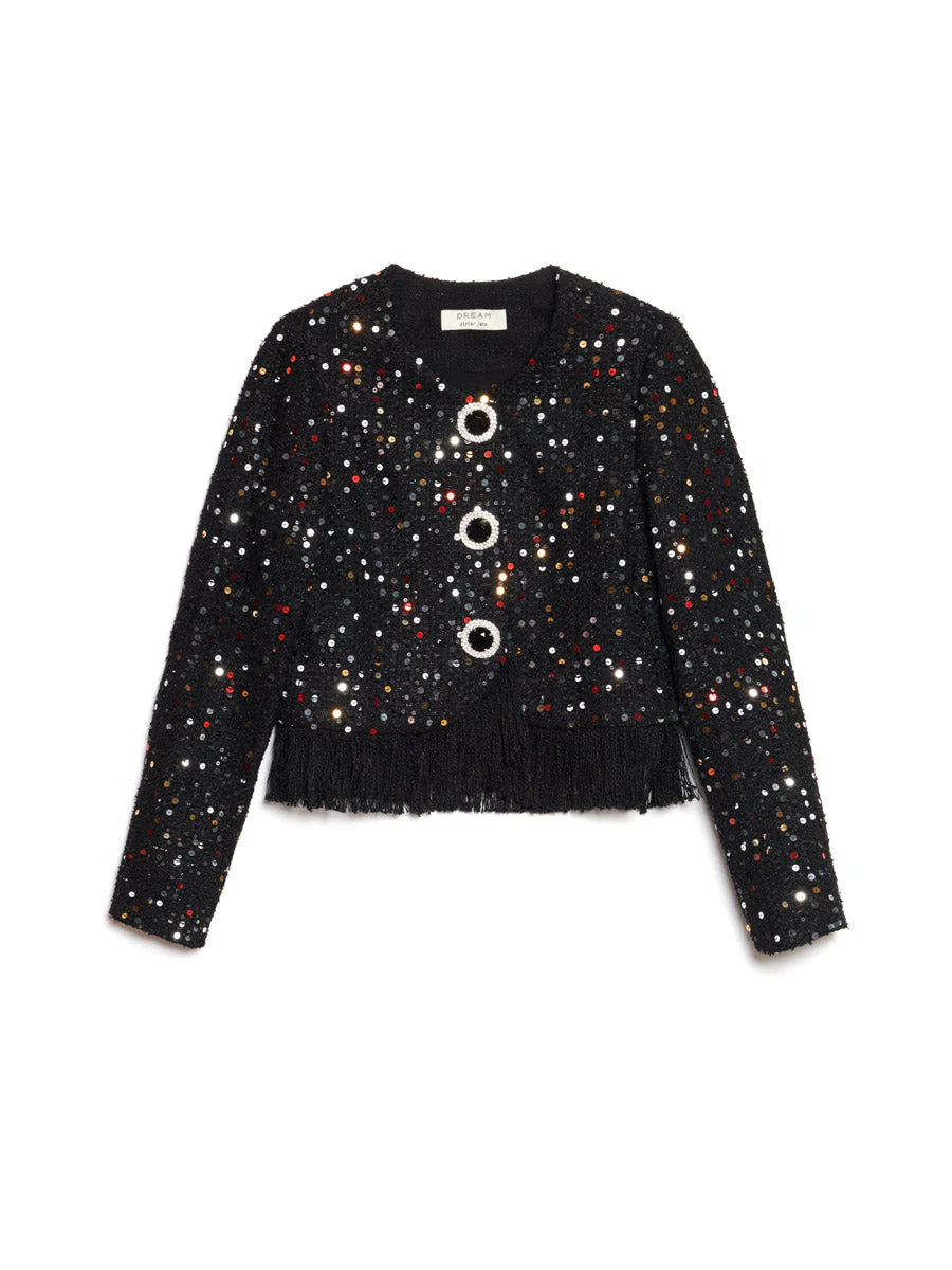 <b>DREAM</b> Confetti Crew Tweed Jacket - Image 8