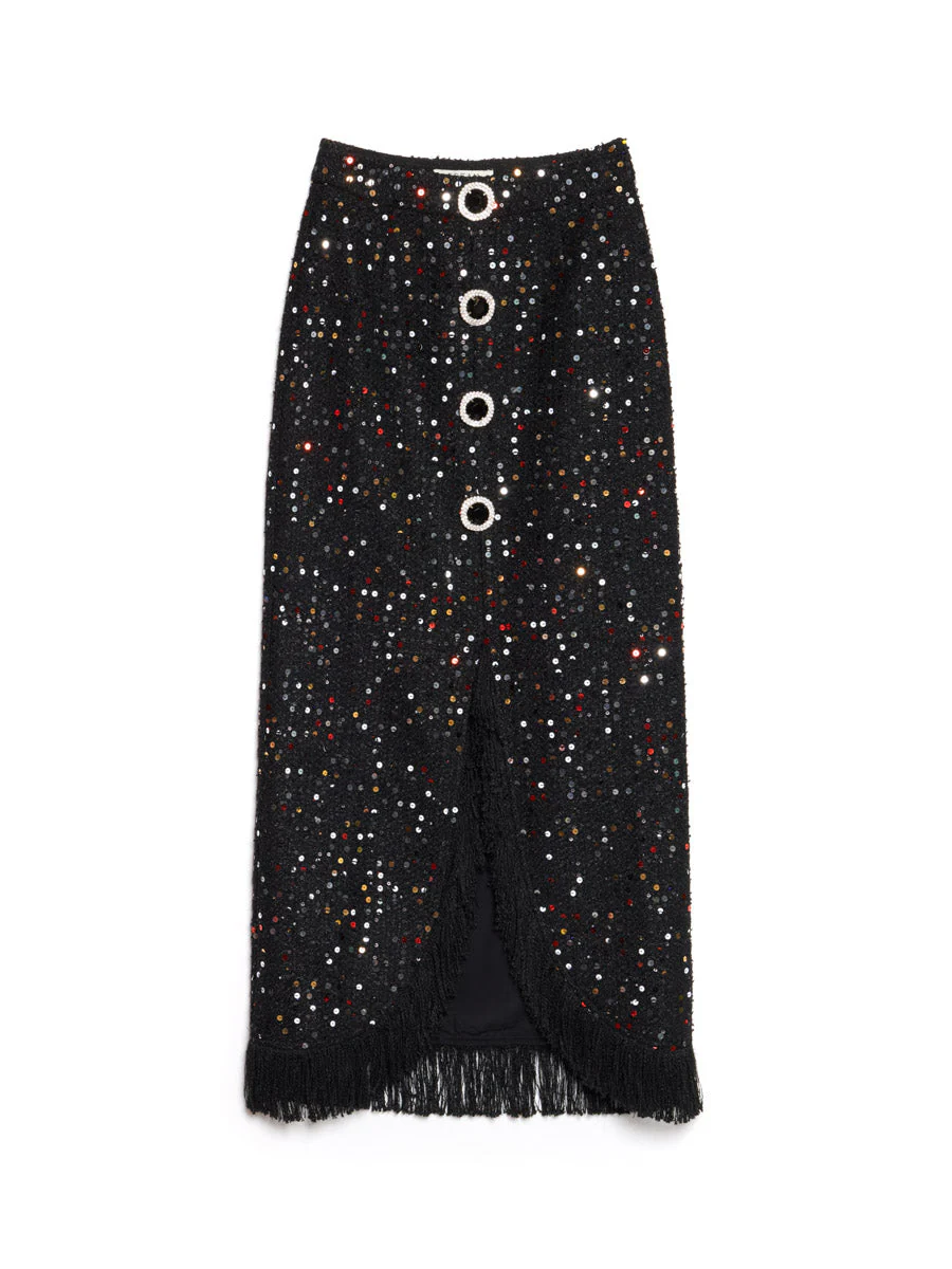 <b>DREAM</b> Confetti Crew Tweed Midi Skirt - Image 8