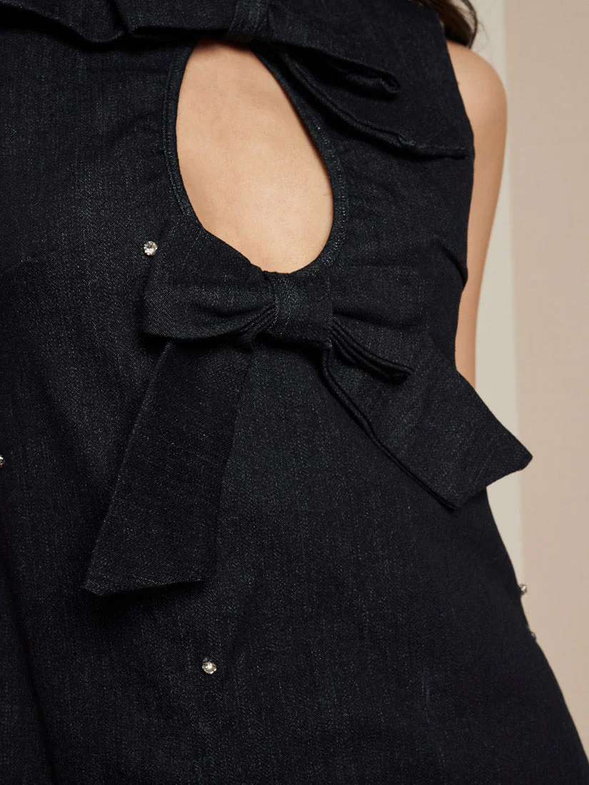 Curio Denim Mini Dress - Image 7
