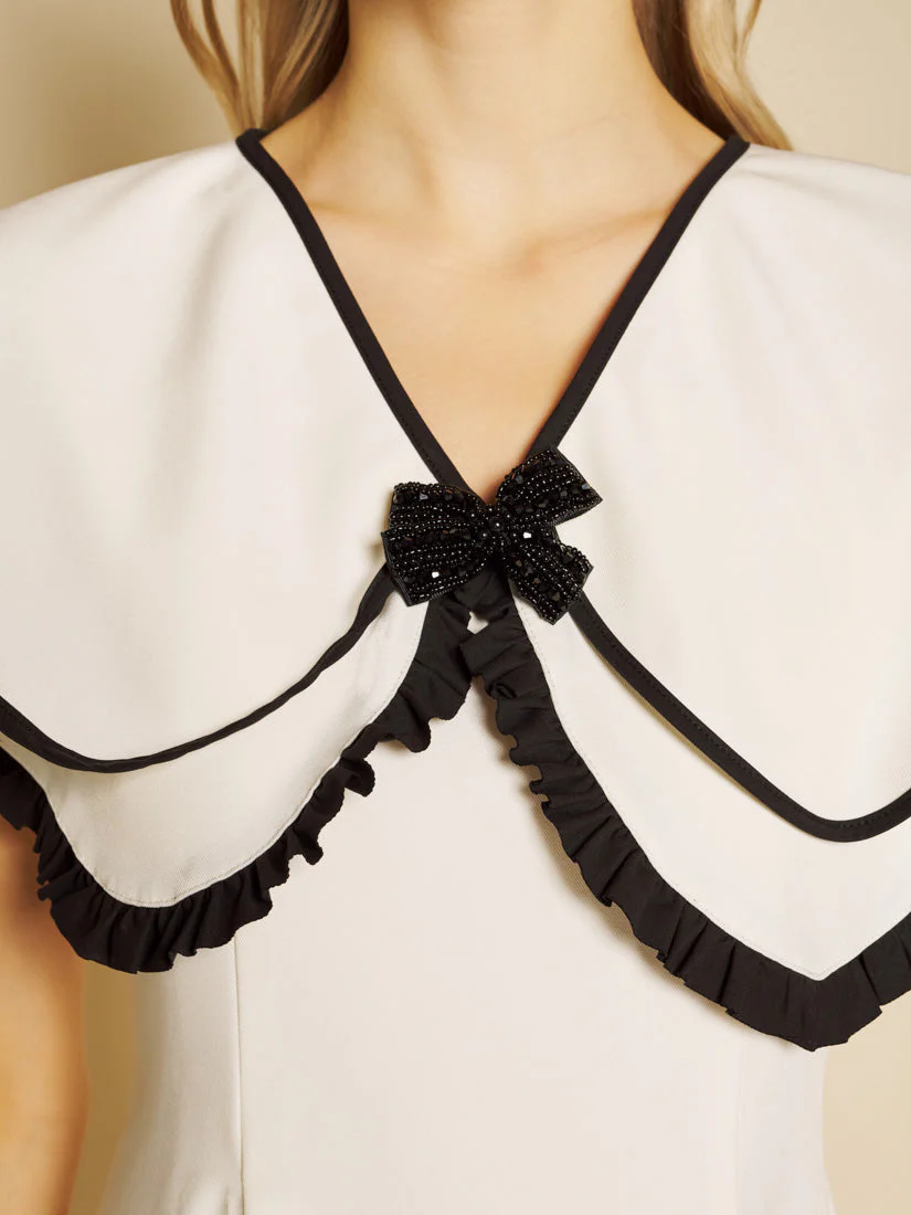 Daffodil Collar Mini Dress - Image 6