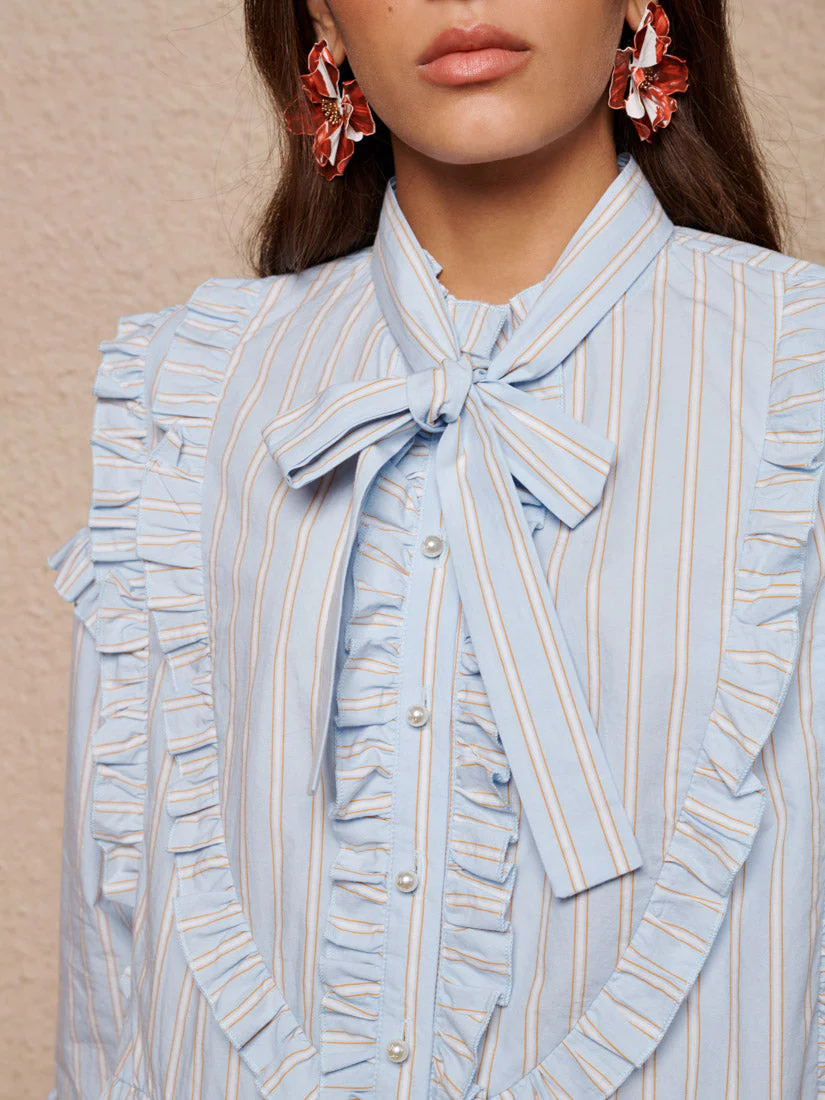 Dawn Stripe Mini Dress - Image 6