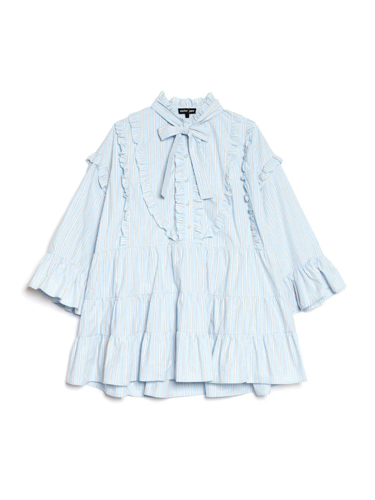 Dawn Stripe Mini Dress - Image 7