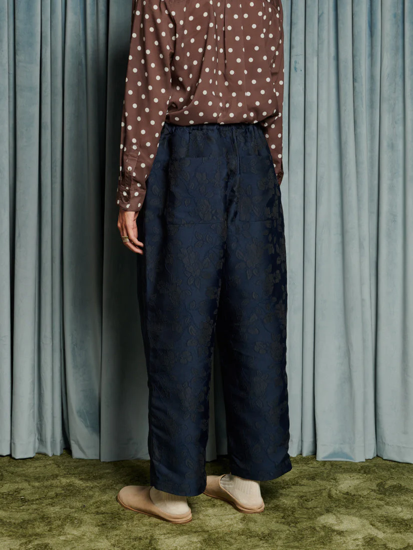 Dinah Jacquard Barrel Trousers - Image 4