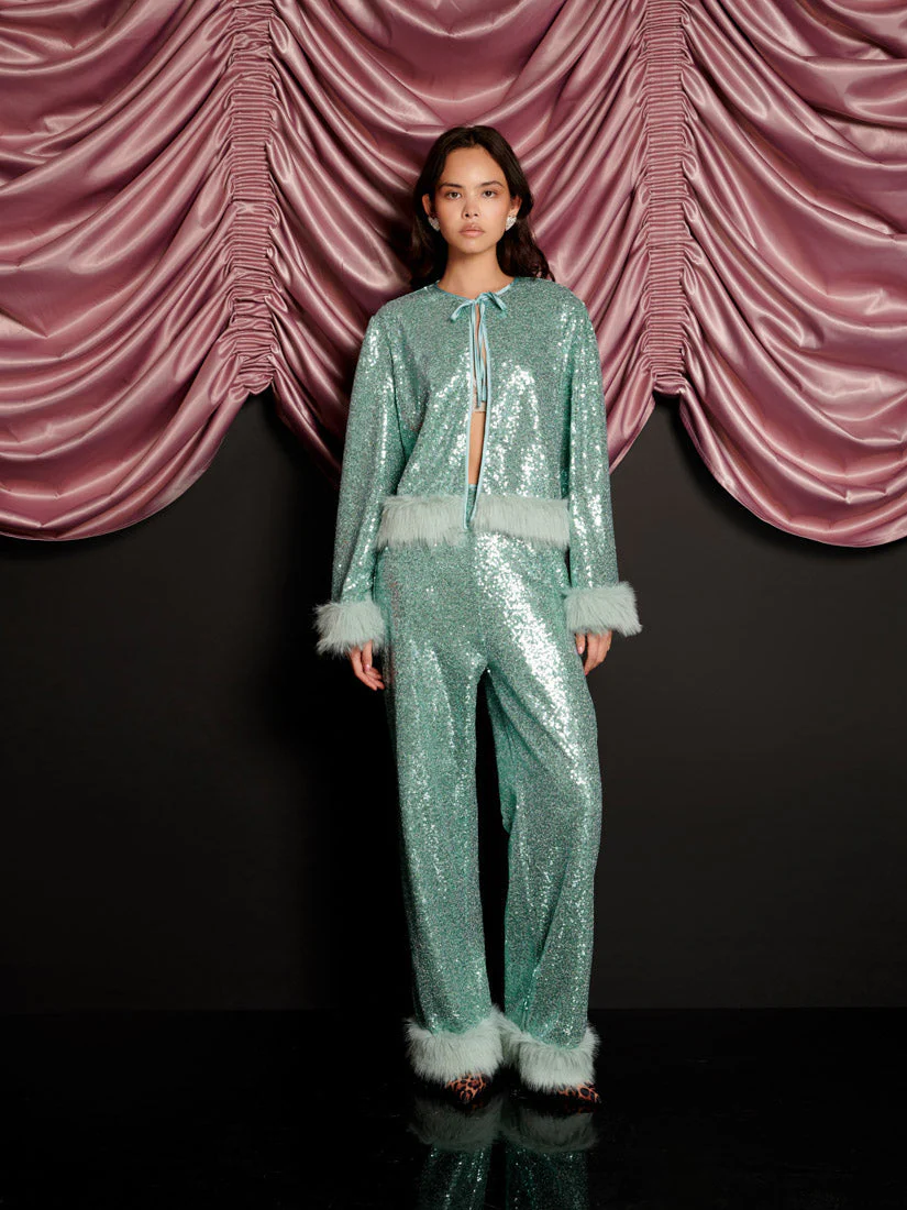 Disco Darling Sequin Trousers - Image 4