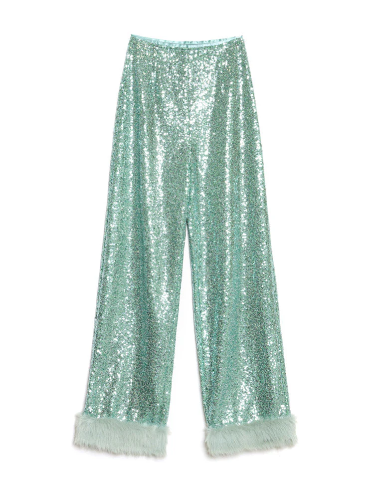 Disco Darling Sequin Trousers - Image 7