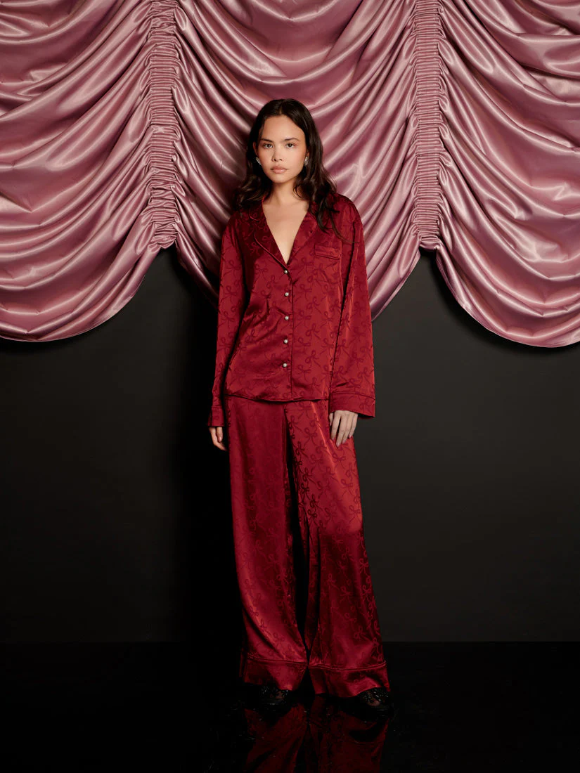 Dita Bow Pyjama Trousers - Image 4
