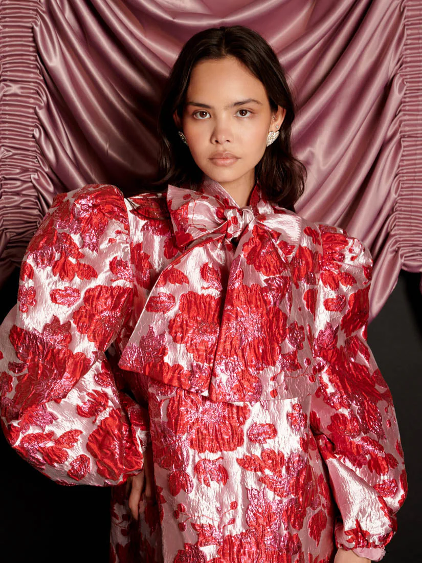 Dolly Jacquard Mini Dress - Image 5