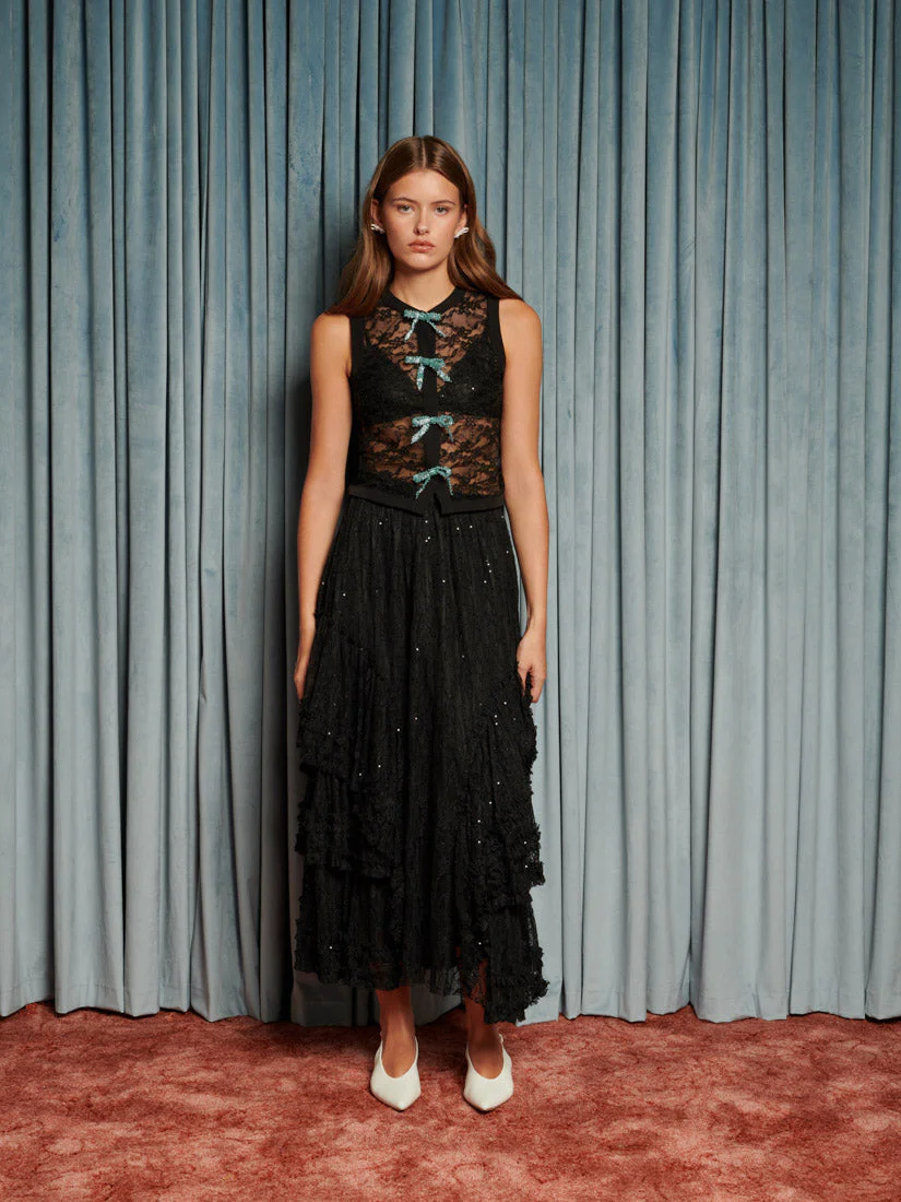 Eclipse Lace Bow Top - Image 4