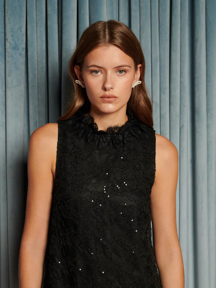 Eclipse Lace Mini Dress - Image 5