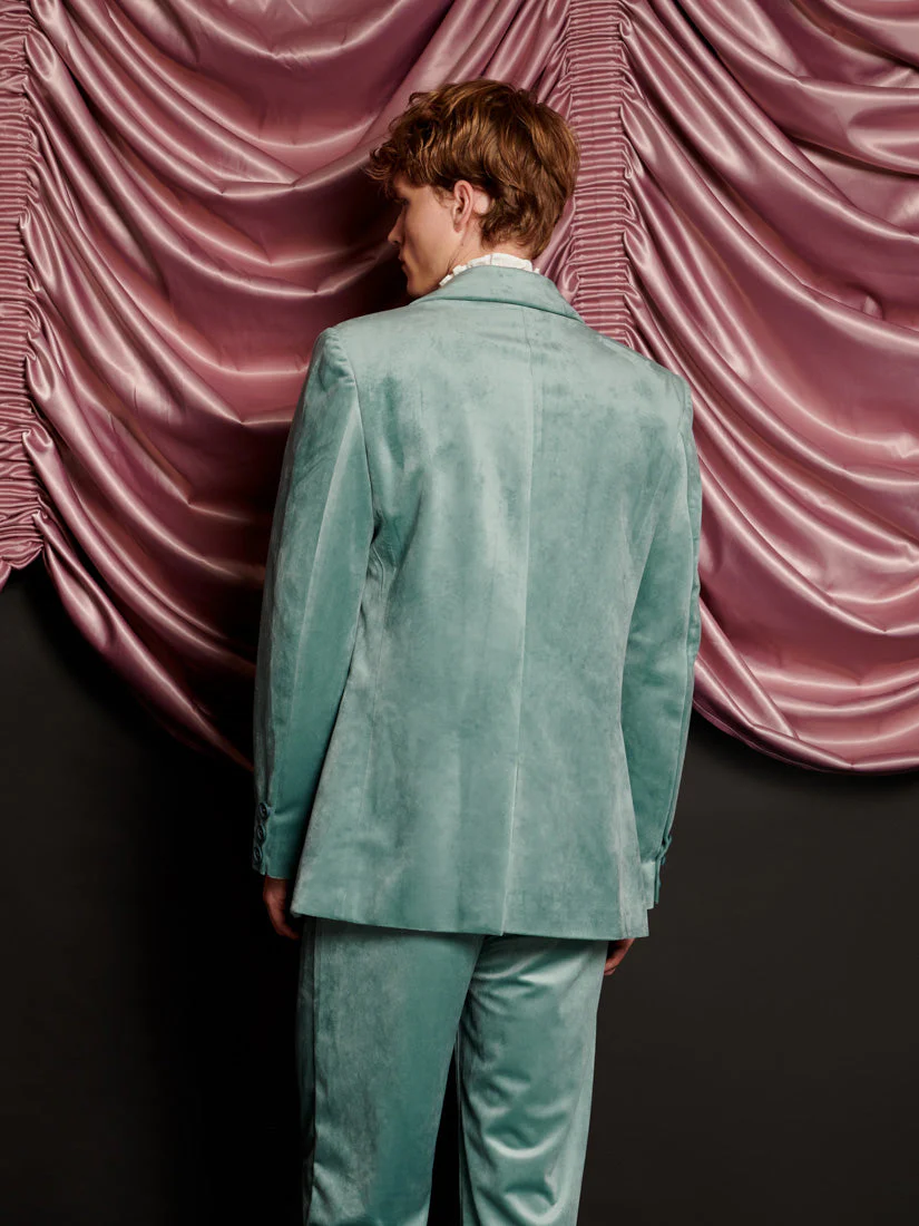 Elio Velvet Single Breasted Blazer - Image 6