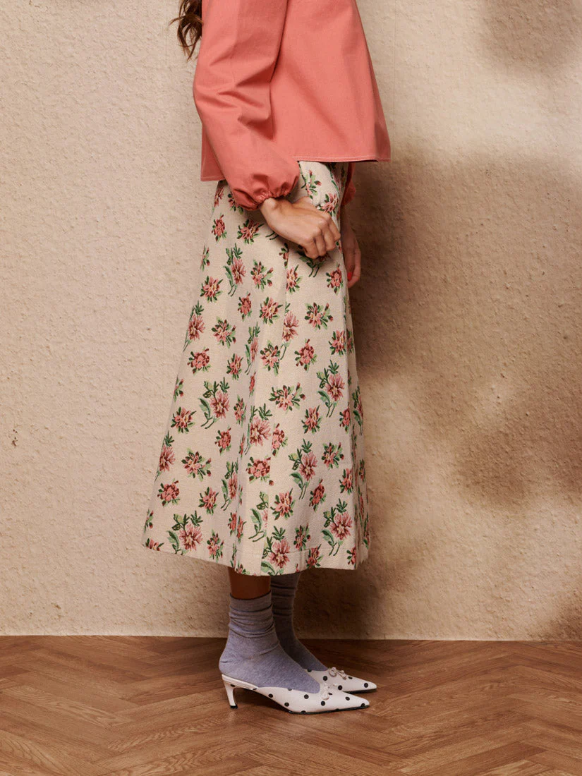 Ember Tapestry Midi Skirt - Image 2